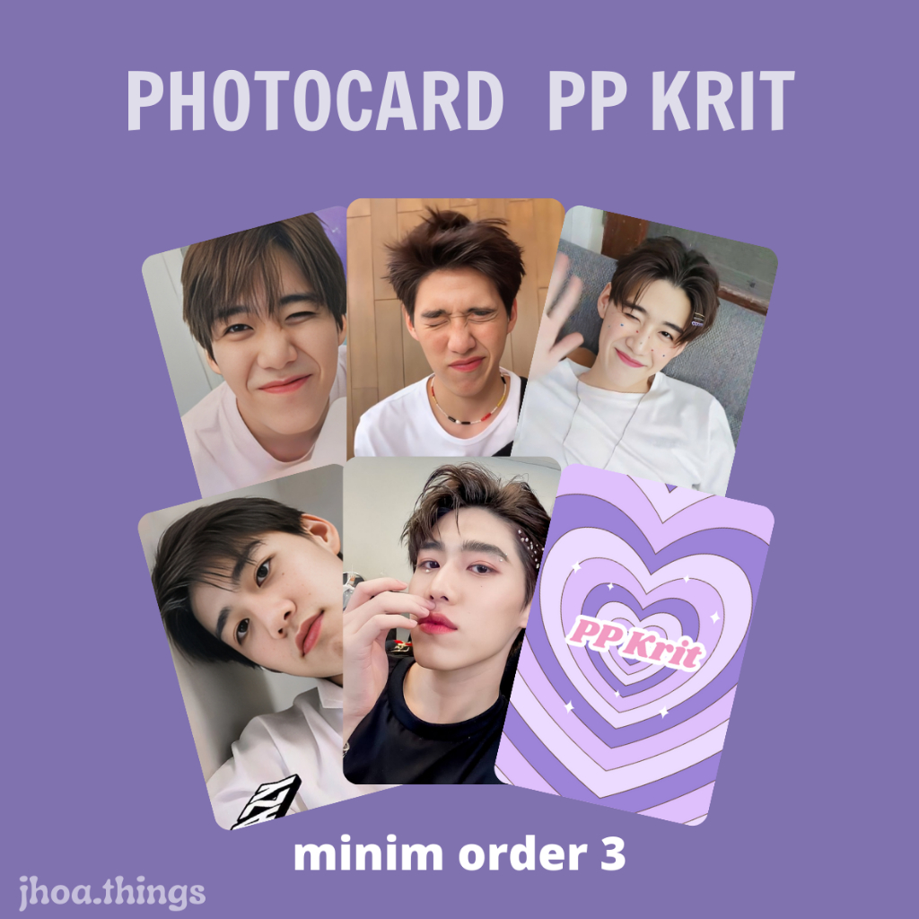 [UNOFFICIAL] PHOTOCARD PP KRIT PPKRIT THAI ACTOR