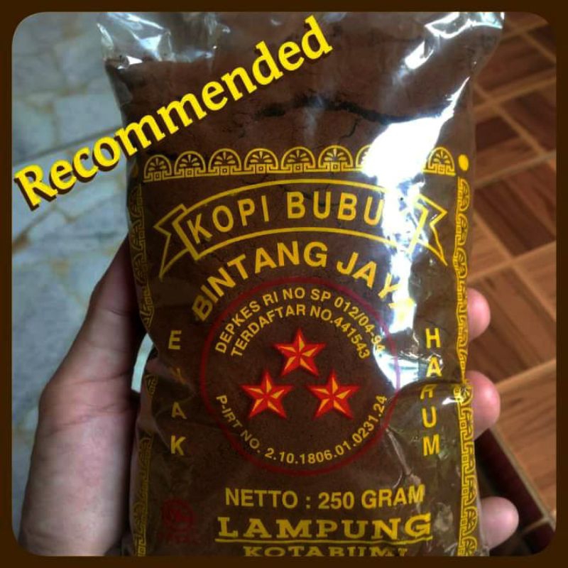 

Kopi Bintang Jaya kotabumi Lampung Utara asli 250gram