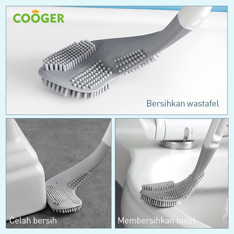 COOGER Toilet Brush - gray White