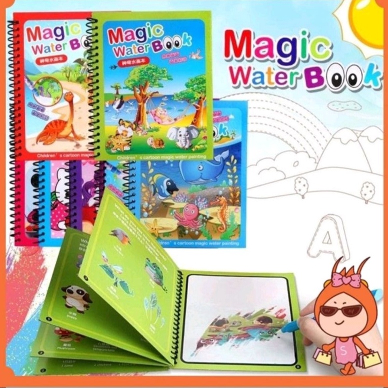 

PROMO WATER BOOK MAGIC PEN BUKU GAMBAR BUKU MENGGAMBAR BUKU WARNA Berkualitas