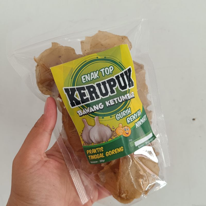 

kerupuk bawang ketumbar / kerupuk gurih / kerupuk ndeso / kerupuk homemade