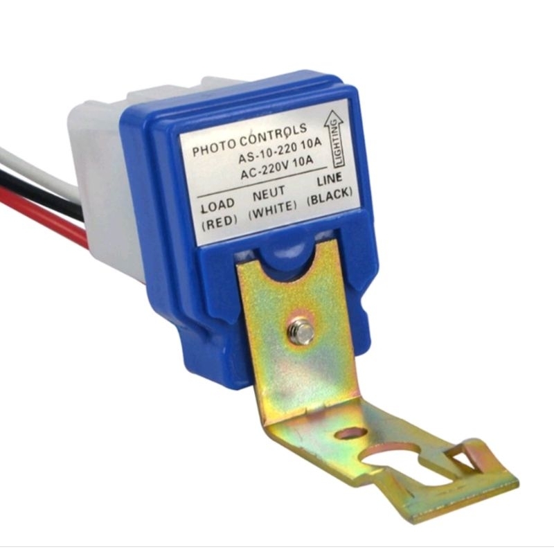 SENSOR CAHAYA LAMPU PHOTOCELL 220V/12V 10A  WATERPROFF