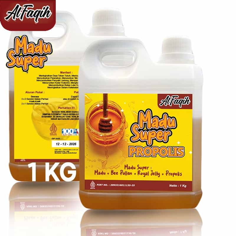 

Ay00! Best Honey Madu Super Al Faqih 1 Kg Madu Ekstra Royal Jelly Bee Pollen