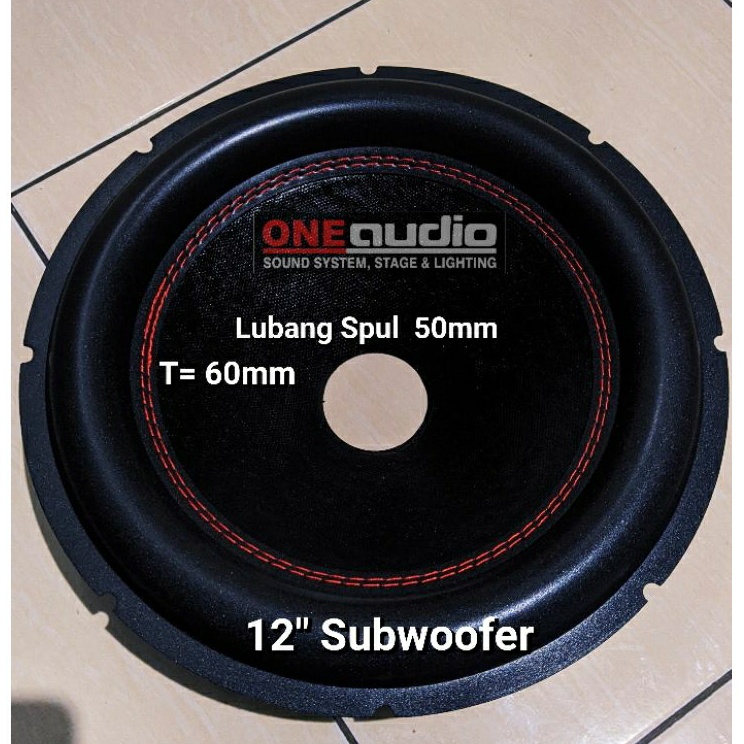 Daun speaker Subwoofer 12 inch Jait merah
