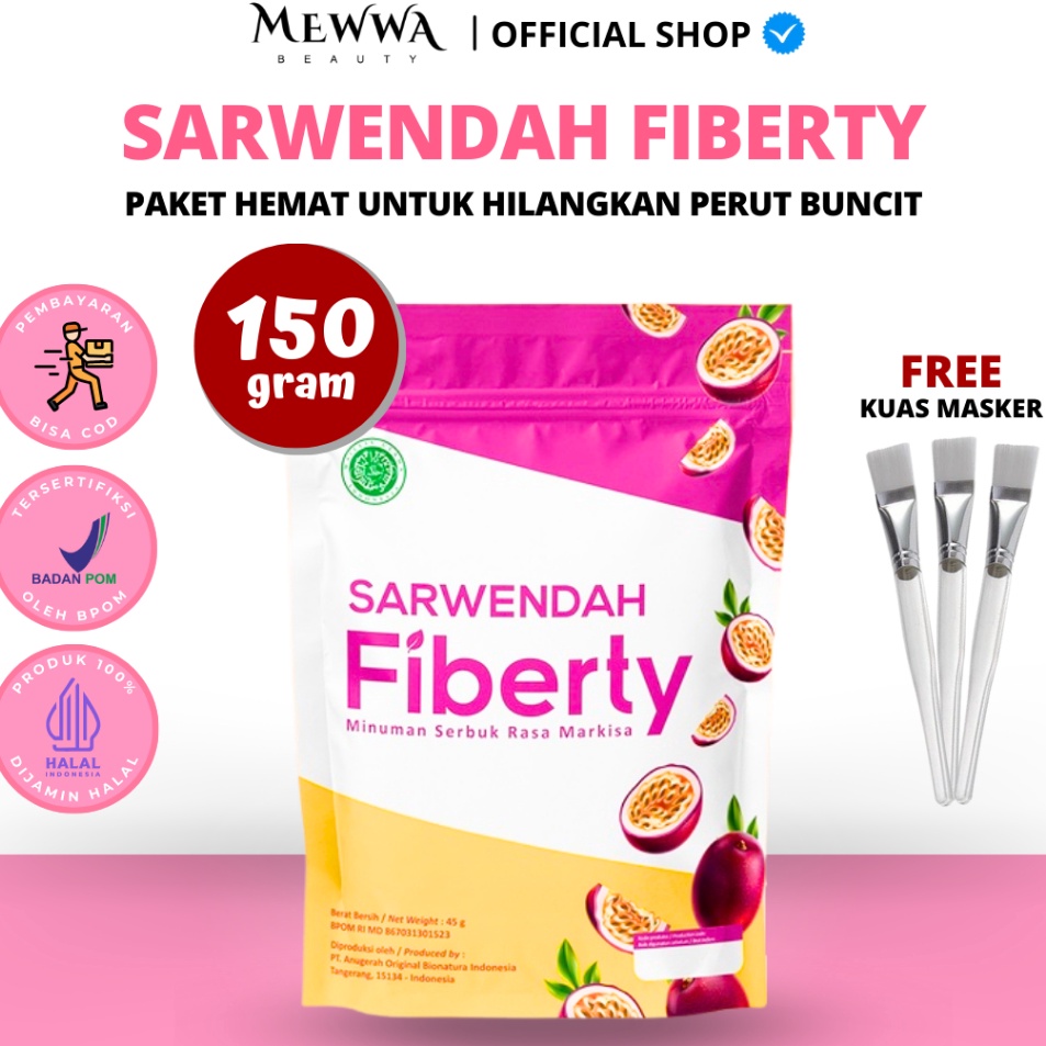 

ghReady Stock FREE ONGKIR Sarwendah Juice Markisa Fiberty Detox Slim Healt 15gr Fiber Minuman Serat Original BPOM W52