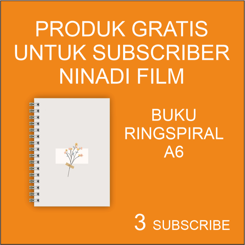 

BUKU RING SPIRAL A6 UNTUK PARA SUBSCRIBER NINADI FILM