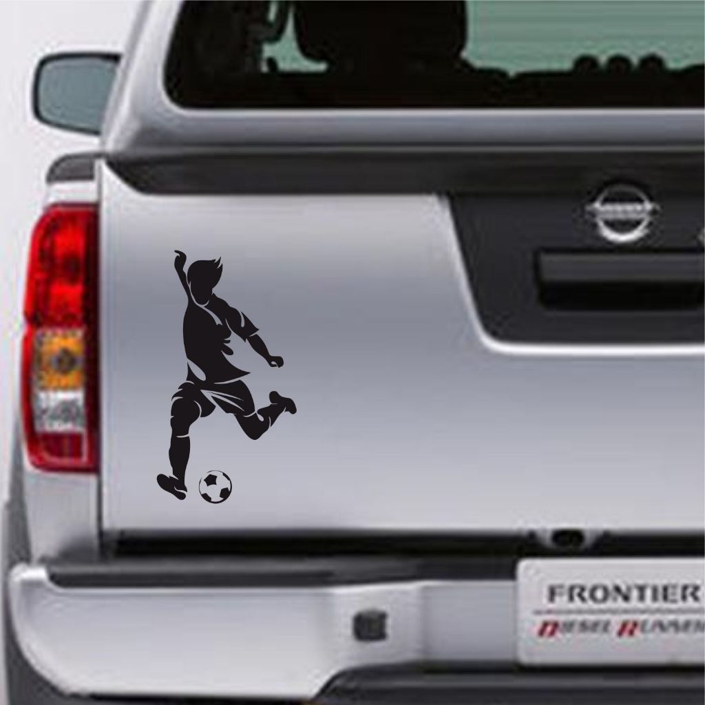 CUTTING STICKER MOBIL SEPAK BOLA STIKER BAGASI MOBIL KEREN BERKUALITAS