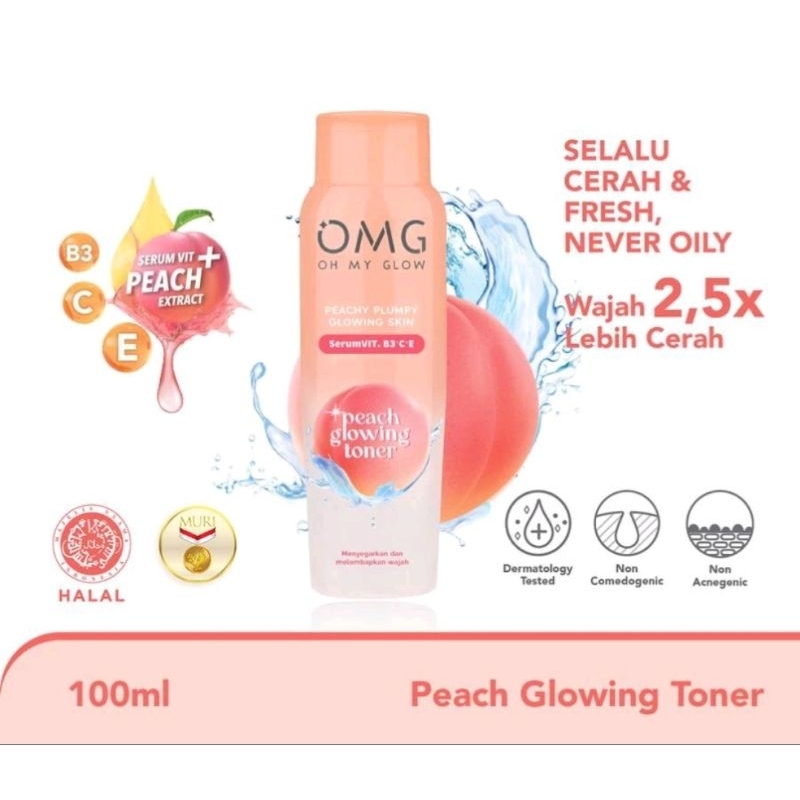 OMG  Peach Glowing Toner