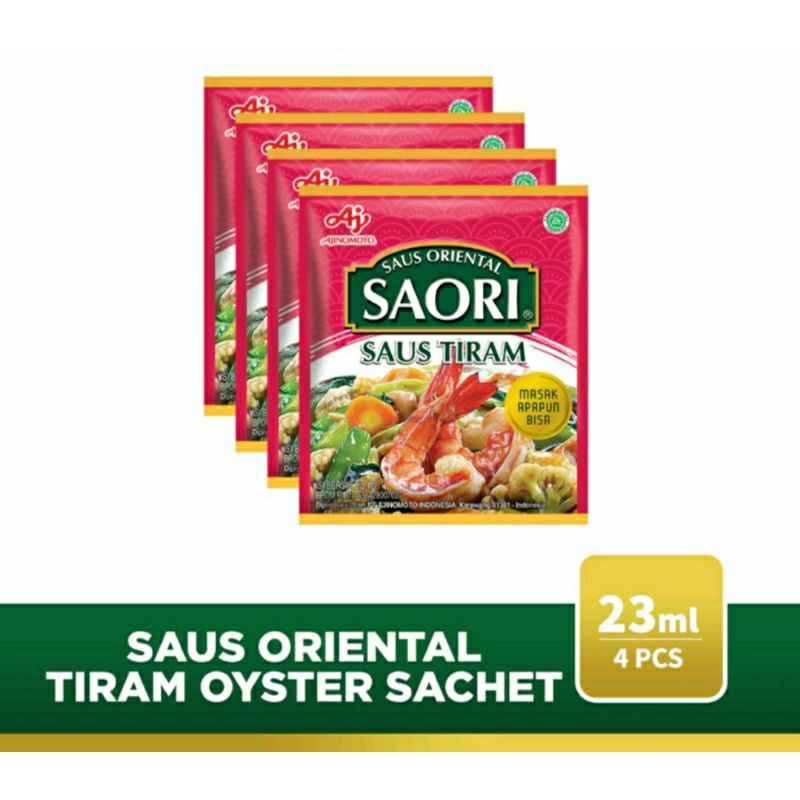 

Saus Tiram SAORI Sachet 4pcsx23ml