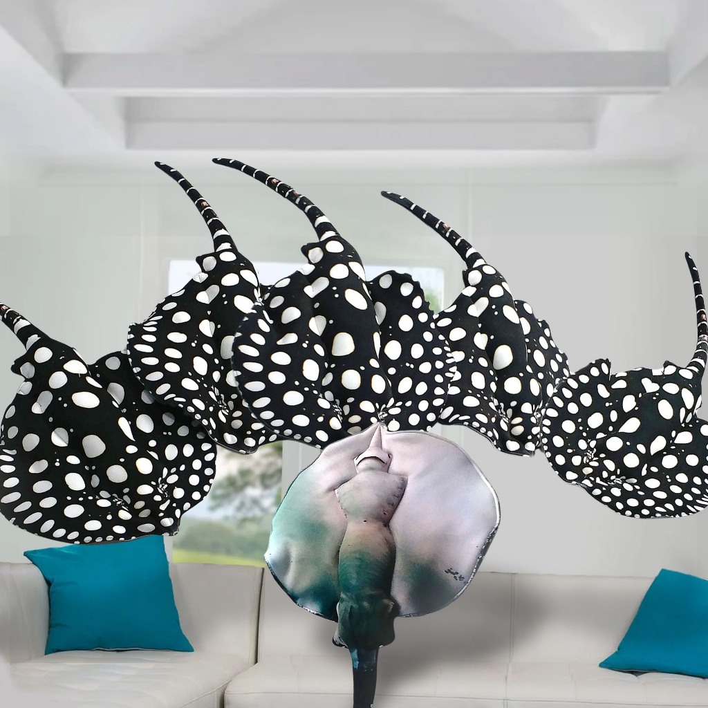 Boneka Stingray Ikan Pari Black Diamond Kreasi Lokal kado unik lucu murah