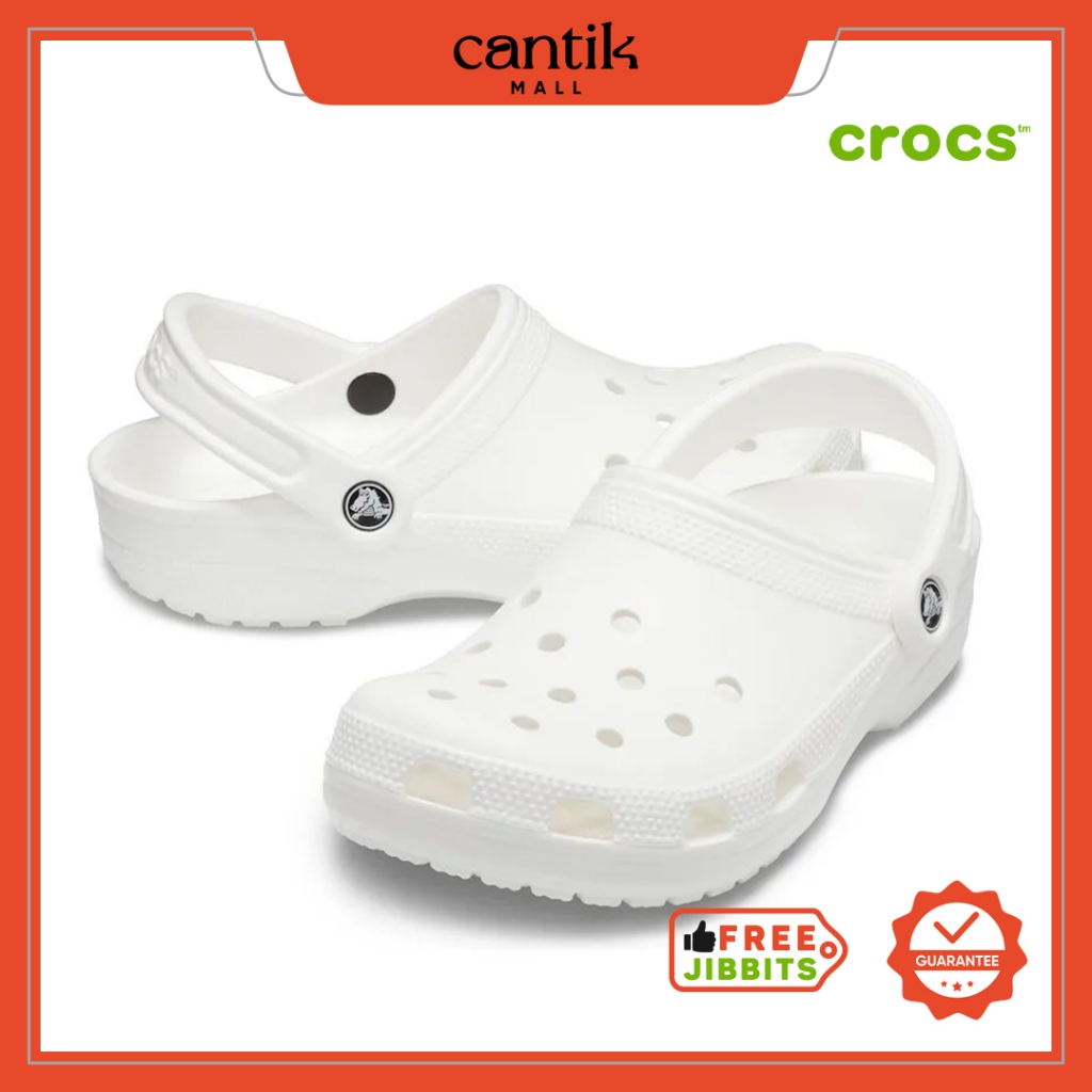 [COD] Sendal Crocs Original Classic Clog Putih - CM
