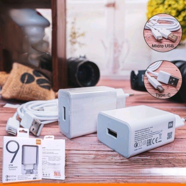 Charger Turbo Xiaomi Mi 9 27W Micro / Type C