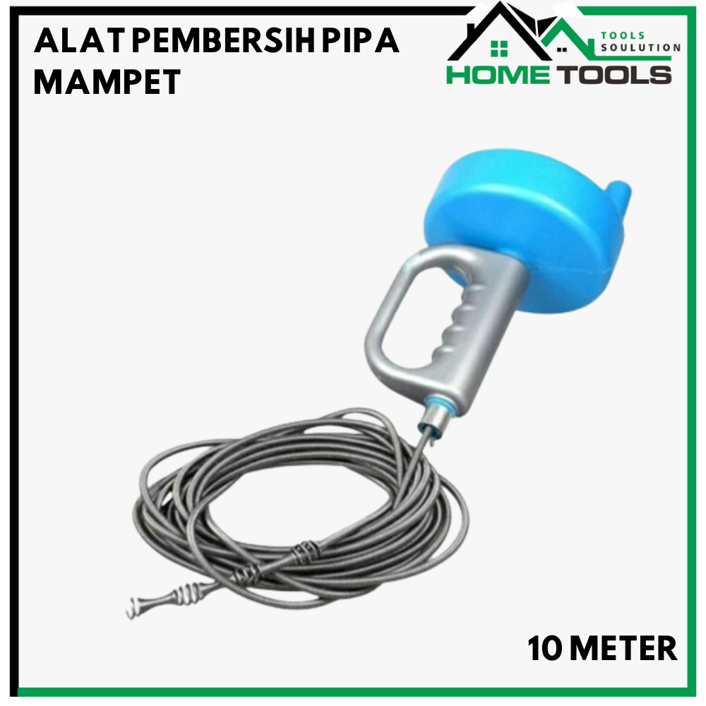 Alat Pembersih Saluran Pipa Mampet Pipe Cleaner 10 M Kawat ular sling pembersih saluran pipa mampet