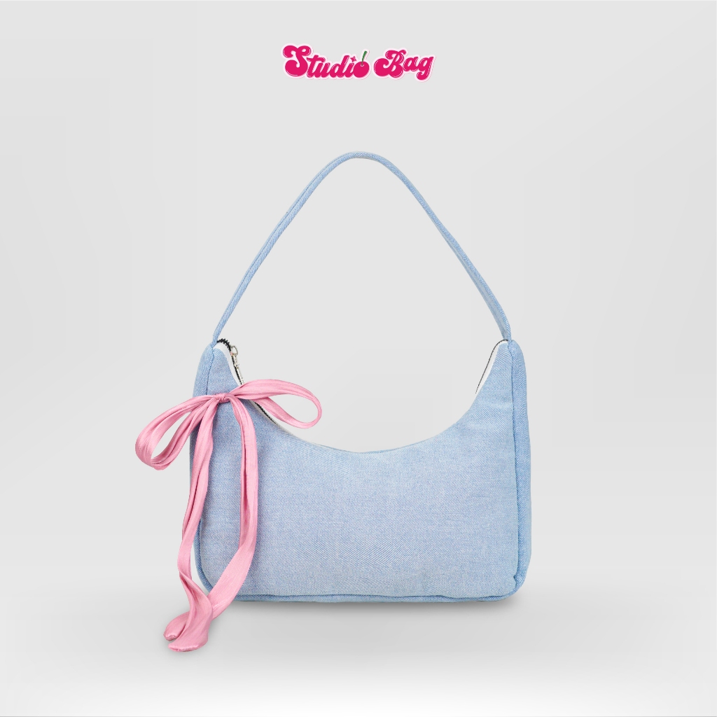 STUDIOBAG - AURELIA Couqette Shoulderbag Tas Bahu Wanita Denim Jeans Lucu Aesthetic Korean Style