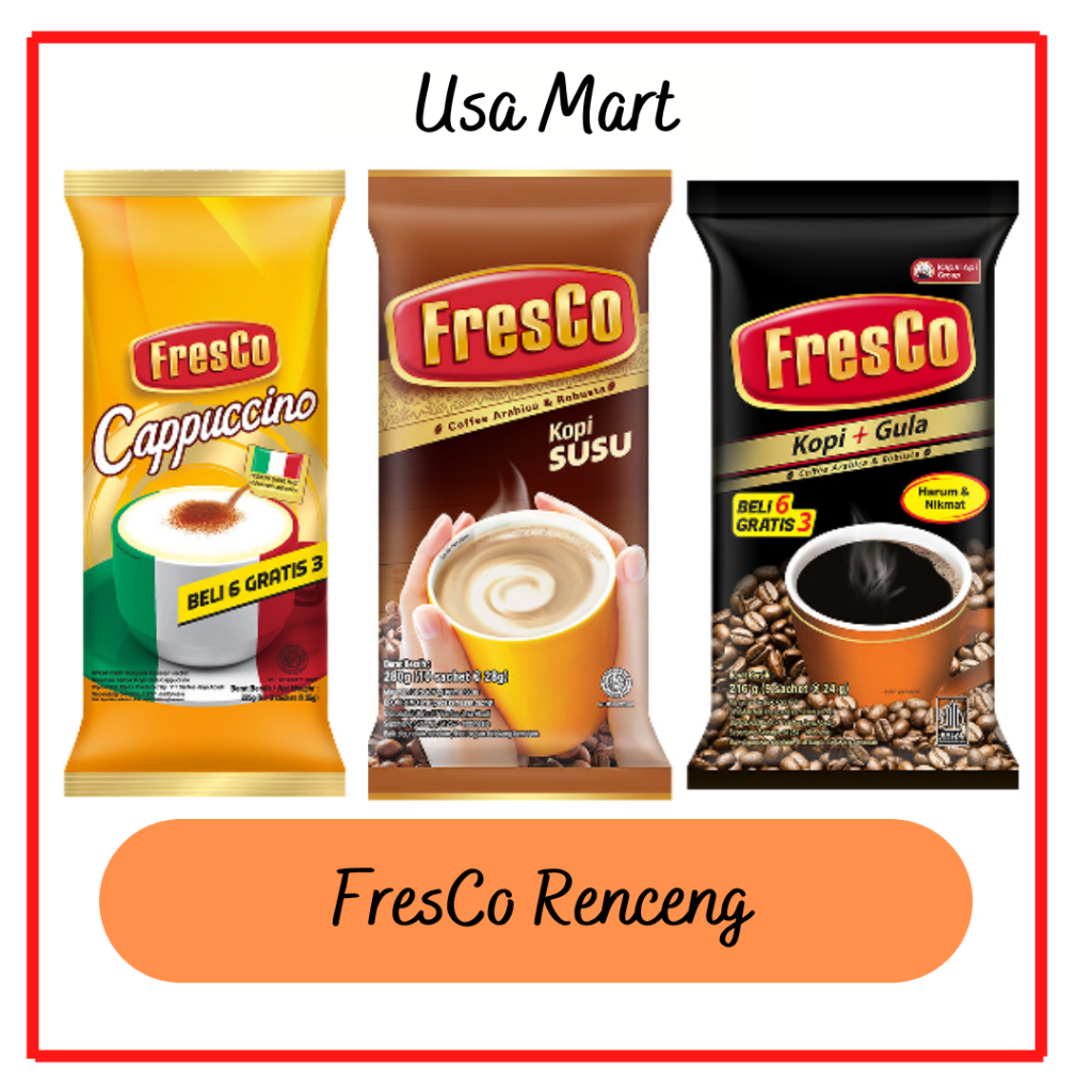 

FresCo Renceng / FresCo Cappucino / FresCo Kopi Susu / FresCo Kopi+Gula