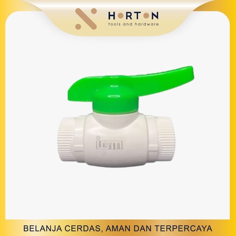 Ball Valve PVC Plastik 1/2 Inch / Stop Kran 1/2"