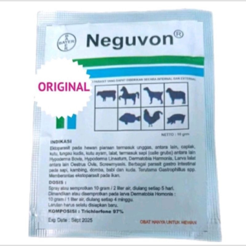 Neguvon Bayer Anti Parasit Pembasmi Serangga