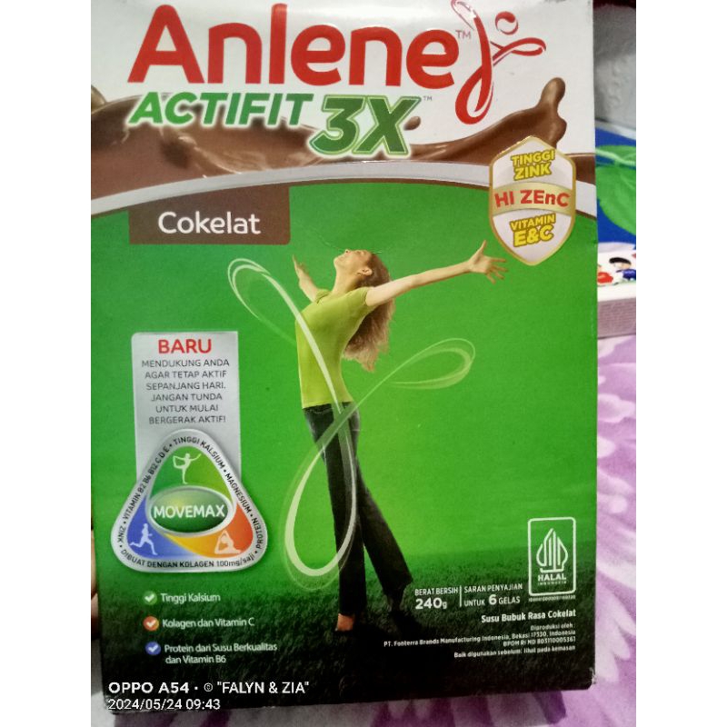 

susu anlene actifit 3x 240gr susu yang kaya akan vitamin