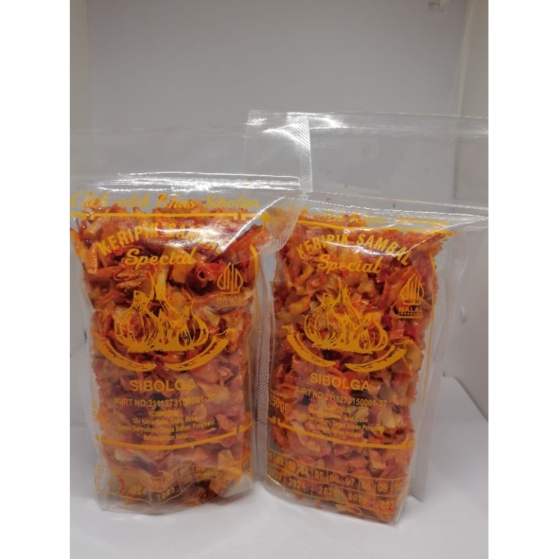 

Kerupuk Sambal Special Sibolga Cap Bawang 250gram