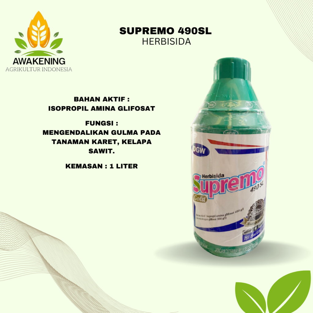 SUPREMO 490SL 1LITER HERBISIDA SISTEMIK