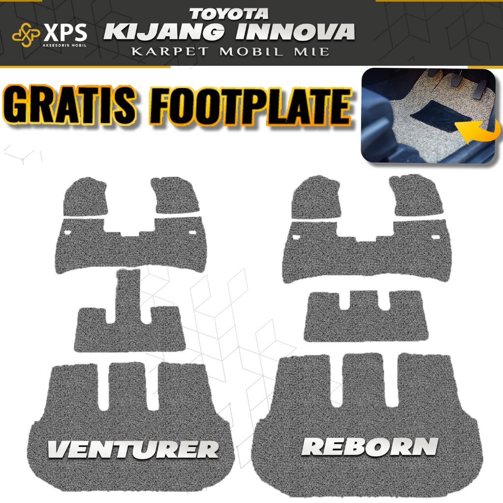 Karpet Mobil Toyota Innova Reborn Captain Seat Q G V 2017 2018 2019 2020 2021 2022 2023 2024 2025