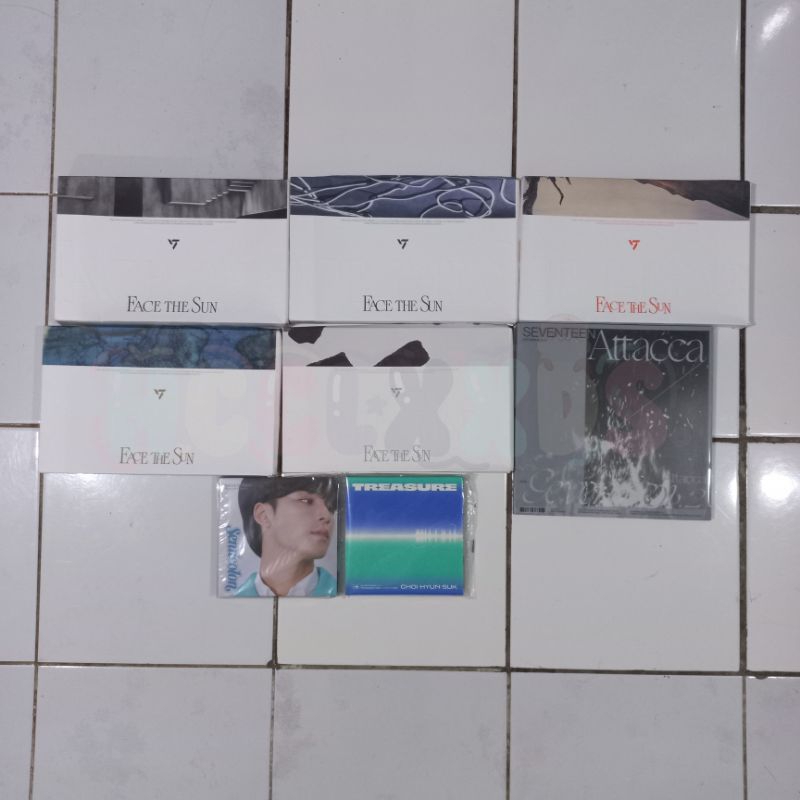 Seventeen Album Attaca OP2 Face The Sun FTS Control Shadow Ray Path Pioneer Semicolon Mingyu Digipac