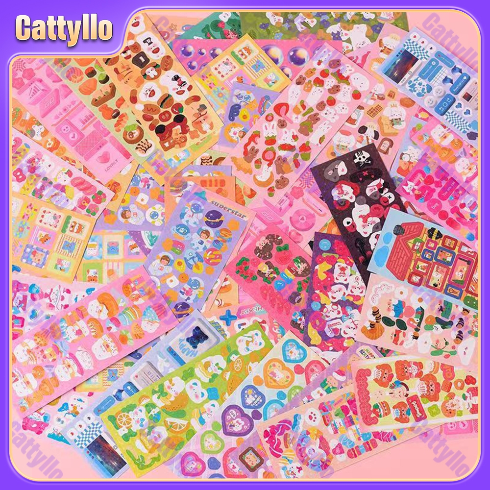 

Stiker DIY Lucu Cartoon Stiker 100 Lembar/Berbagai Kartun Shiny Stiker/Hias DIY Bahan Stiker Mahasiswa