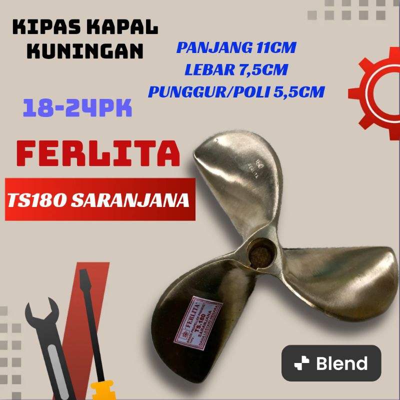 KIPAS KAPAL PERAHU KUNINGAN 180 SARANJANA 18-24Pk