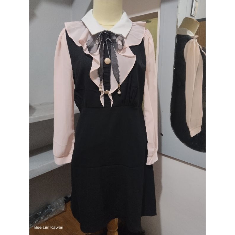 Daily Kawaii / Jira kei / Dress Lolita / Skirt jepang / One set black pink