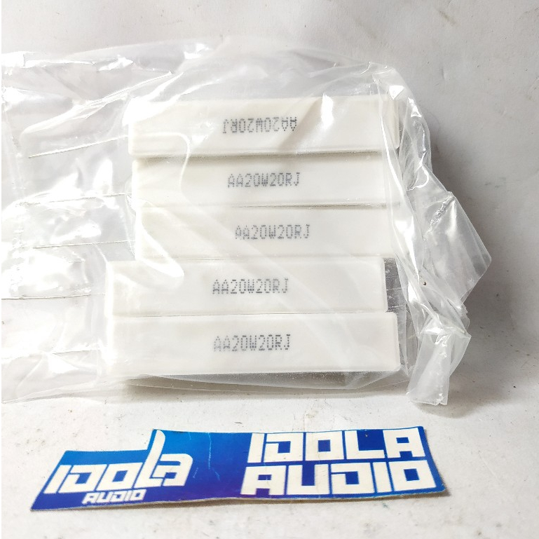 Resistor Kapur 20 Watt 10 Ohm , 20 Ohm KW 1 - 56  ohm Kw 1 | Resistor Kapur 20W Kw1