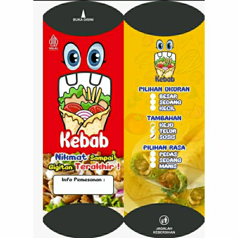 

[COD]Bungkus kebab tarikan 100PCS
