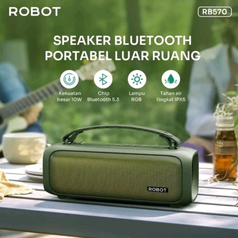 SALON SOUND ROBOT RB570 SPEAKER BLUETOOTH PORTABEL LUAR RUANGAN