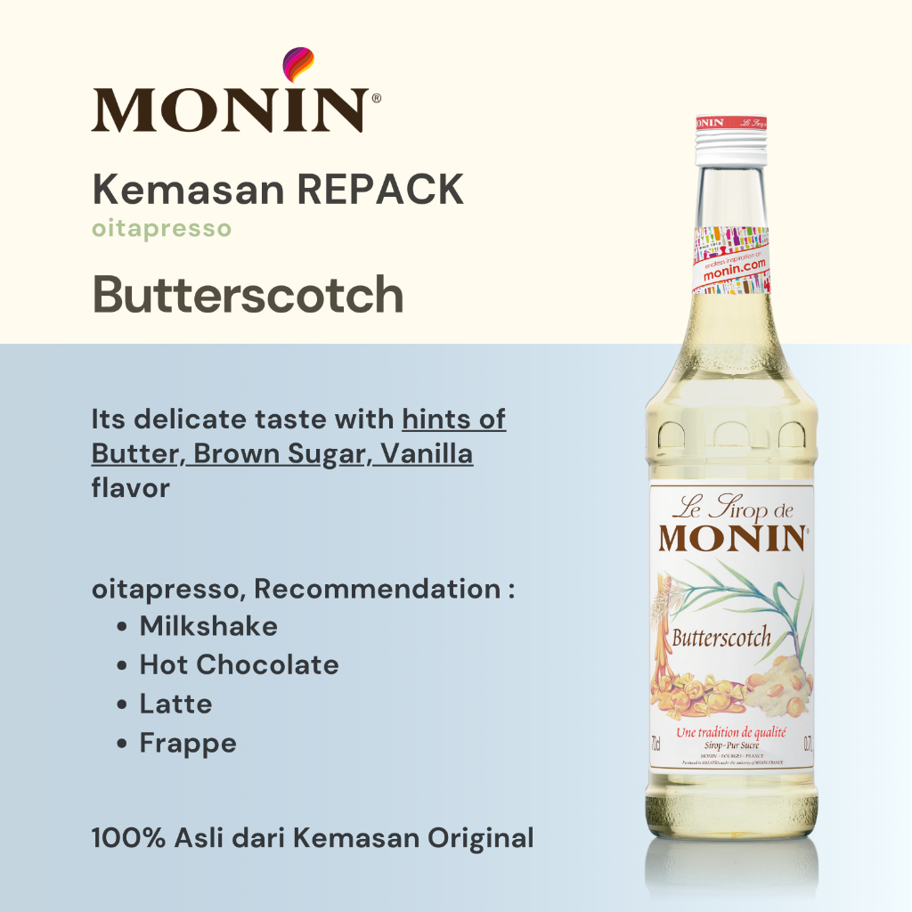 

REPACK - Monin Butterscotch Syrup [100] g