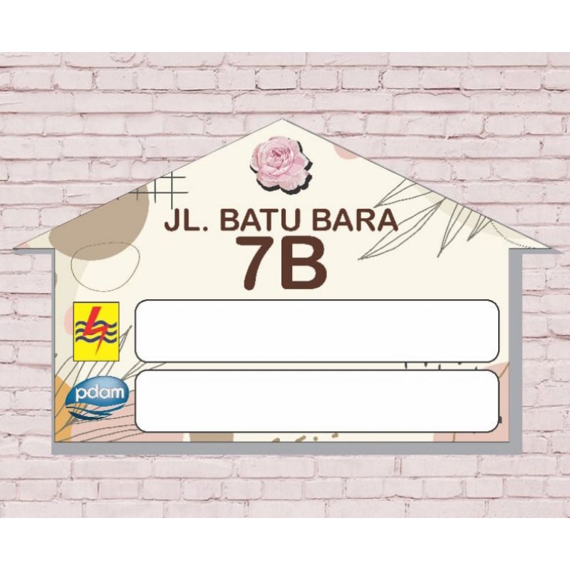 custom alamat rumah pln pdam papan pln pdam custom