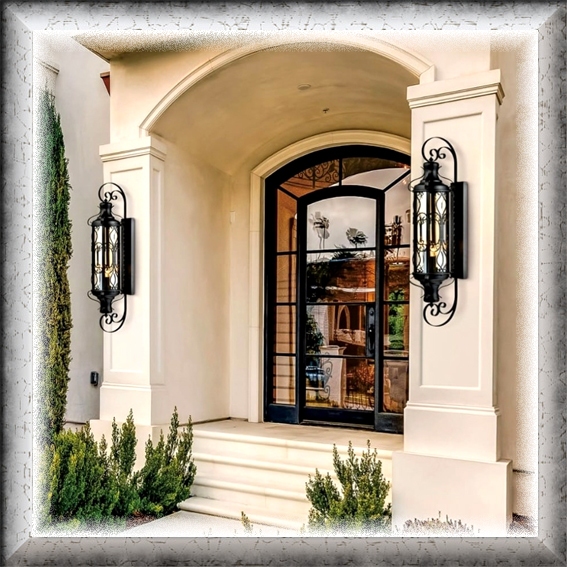 lampu hias dinding premium outdoor big size garden vintage pilar classic modern eropa minimalis eleg