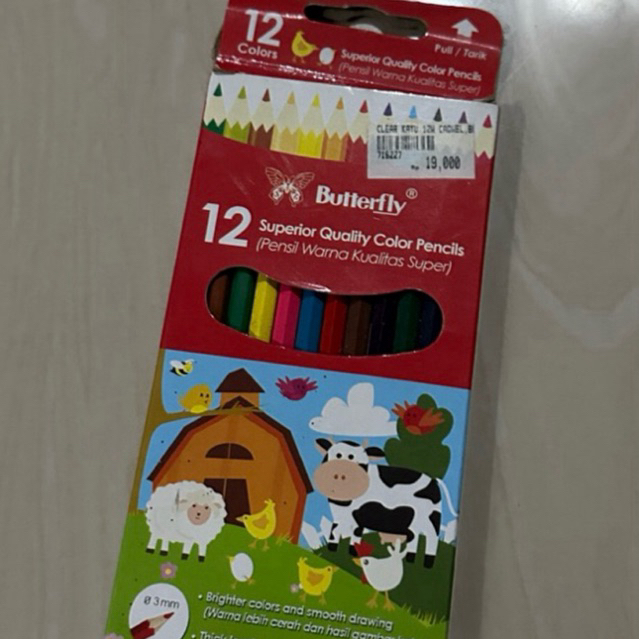 

butterfly color pencils
