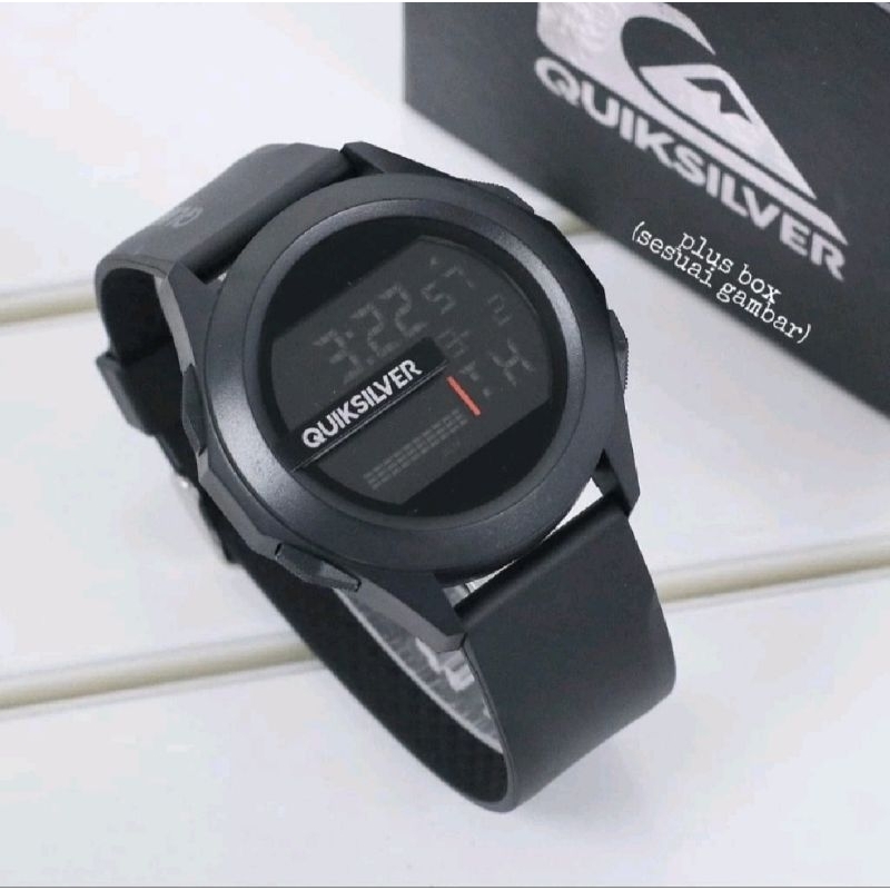 [ COD ] Jam Tangan Pria Quiksilver Drone Bonus Box Gelang Dan Batrai Cadangan Jam Tangan Pria Anti A
