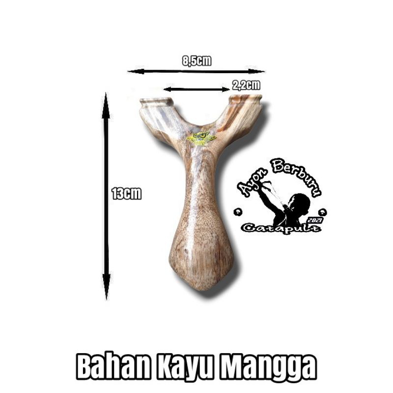 Ketapel OTT dari bahan kayu MANGGA/Ayon Catapul