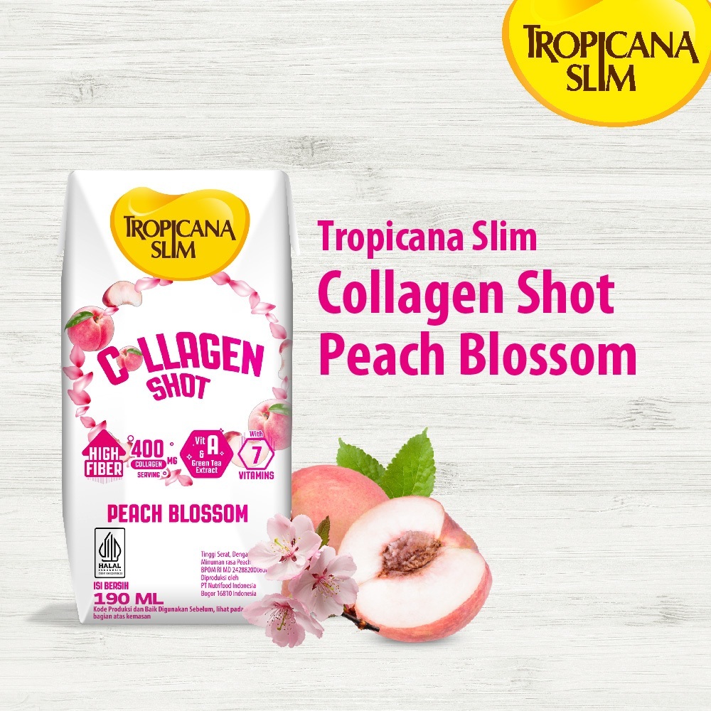 

Tropicana Slim Collagen Shot Peach Blossom 190ml
