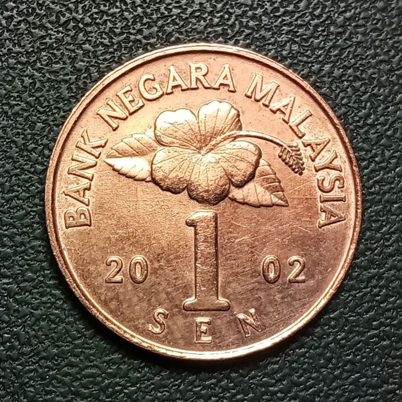 Koleksi Koin 1 Sen Malaysia Tahun 2002