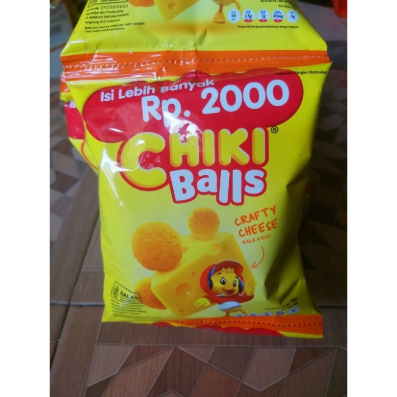 

[1 RENTENG] Chiki Balls Cravty Cheese Isi 10 x 16 g