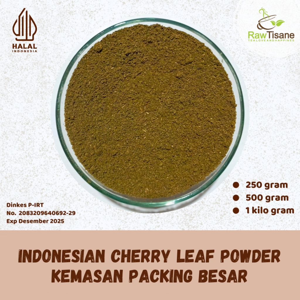 

Indonesian Cherry Leaf Powder / Daun Kersen Bubuk Isi 1 Kg