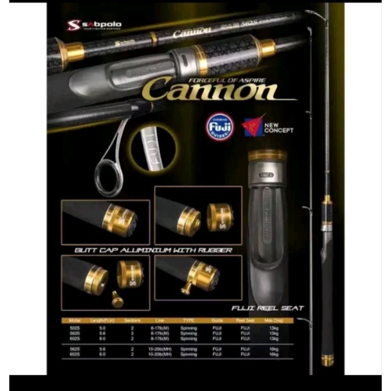 Joran Sabpolo Cannon Fuji 165 180