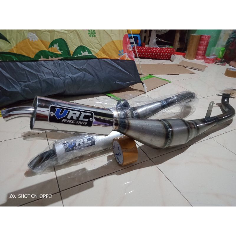 KNALPOT YAMAHA ALFA ATAU V 80 MODEL STANDAR RACING