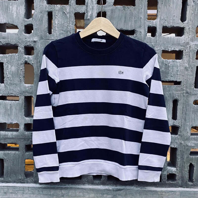CREWNECK SWEATSHIRT LACOSTE BEKAS BRANDED PRELOVED 2ND