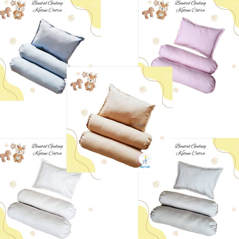ART U46X Sarung bantal guling bayi polos katun lokal  set bantal guling  bantal bayi  guling bayi