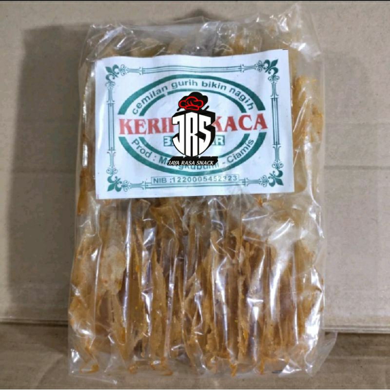 

JRS - Keripik Kaca Isi 20 Bungkus ( 1 Pack ) / Kripca Pedas / Keripik Beling / Keripik Kaca Eceran 1000 Kemasan Warung