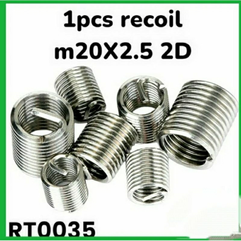 1pcs recoil M20X2.5 2D helicoil recoil thread repair