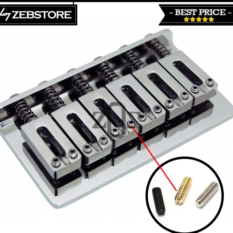 Screw Sekrup Baut Saddle Bridge Gitar Bass Elektrik Set