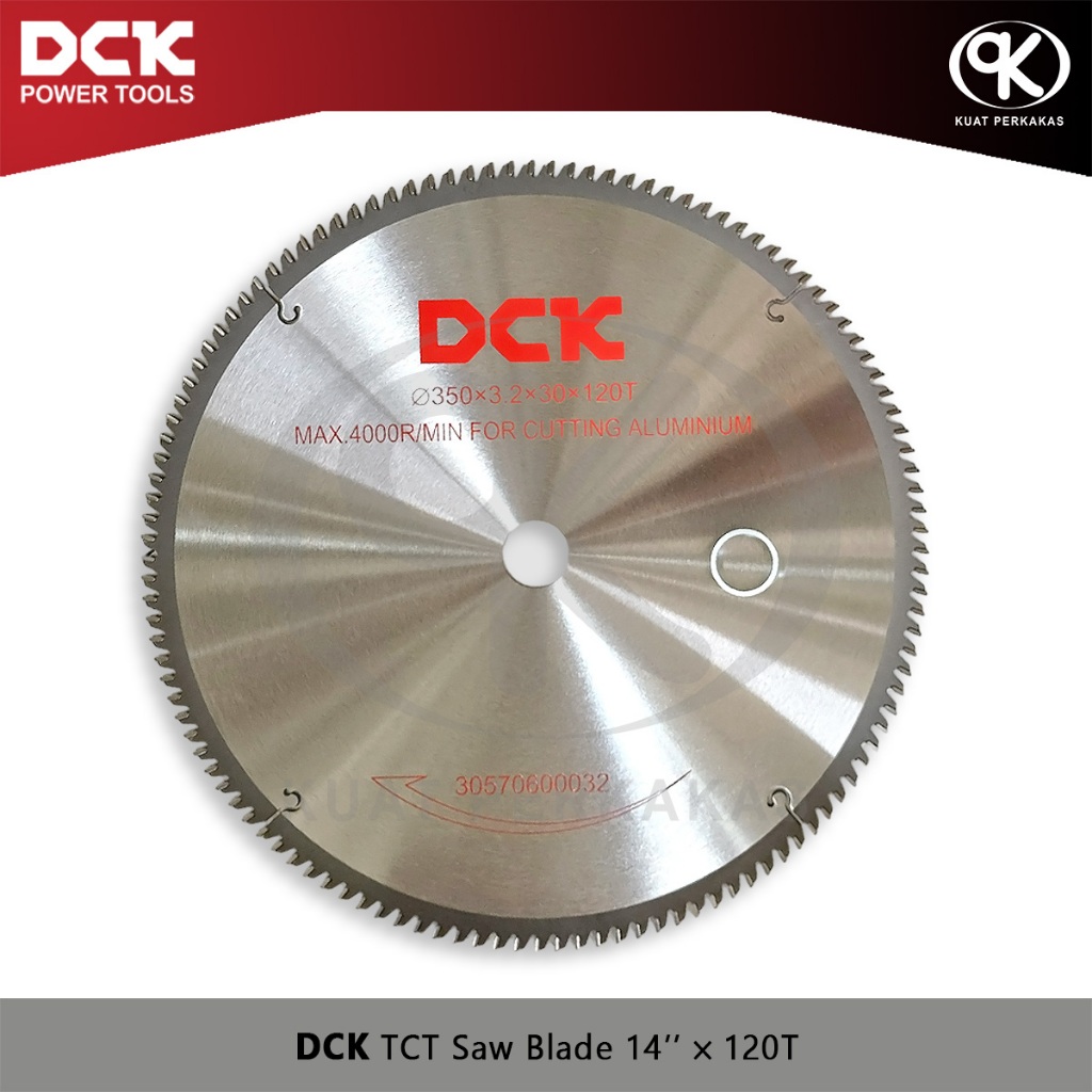 Saw Blade TCT 14" x 120T DCK Mata Circle 350mm Potong / Aluminium / Tulang / Alumunium / Kayu